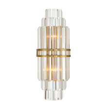 Crystorama HAY-1411-AG - Hayes 7.5'' Aged Brass Sconce