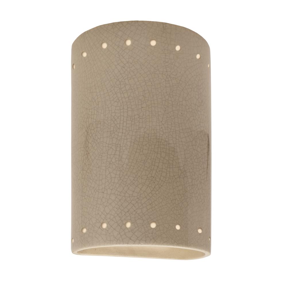 Small ADA Cylinder w/ Perfs - Closed Top - LED