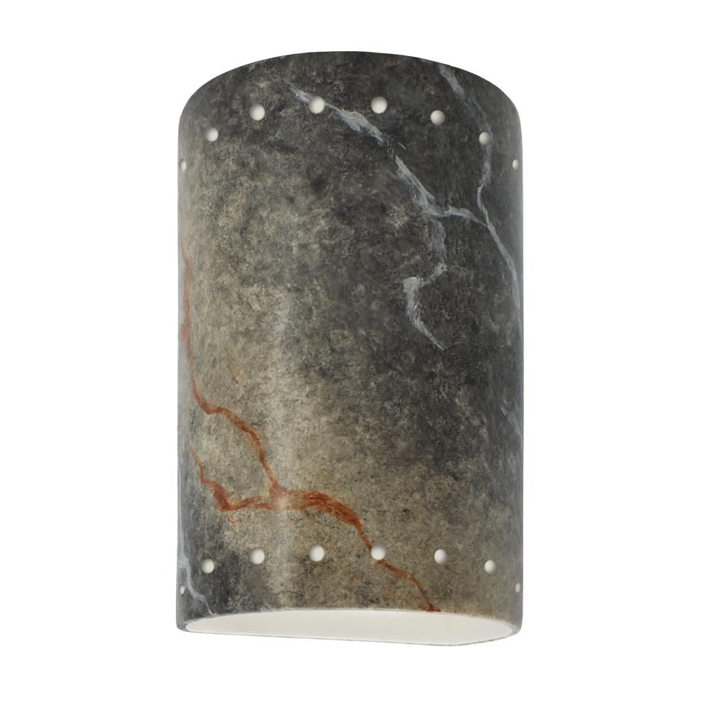 Small ADA Cylinder w/ Perfs - Closed Top - LED