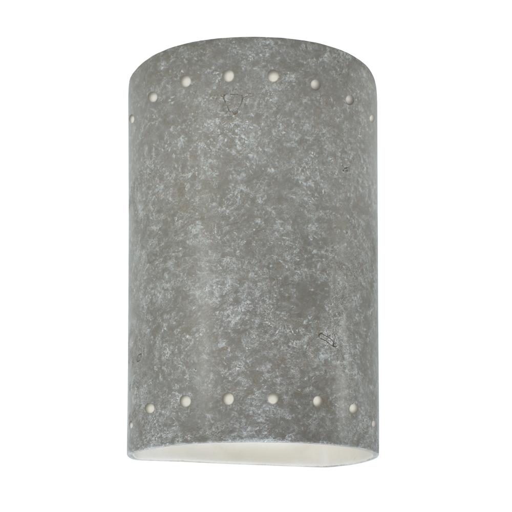 Small ADA Cylinder w/ Perfs - Closed Top - LED