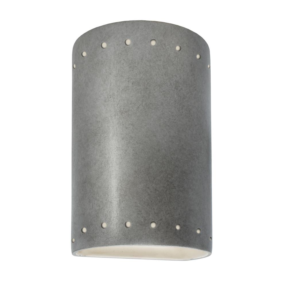 Small ADA Cylinder w/ Perfs - Closed Top - LED