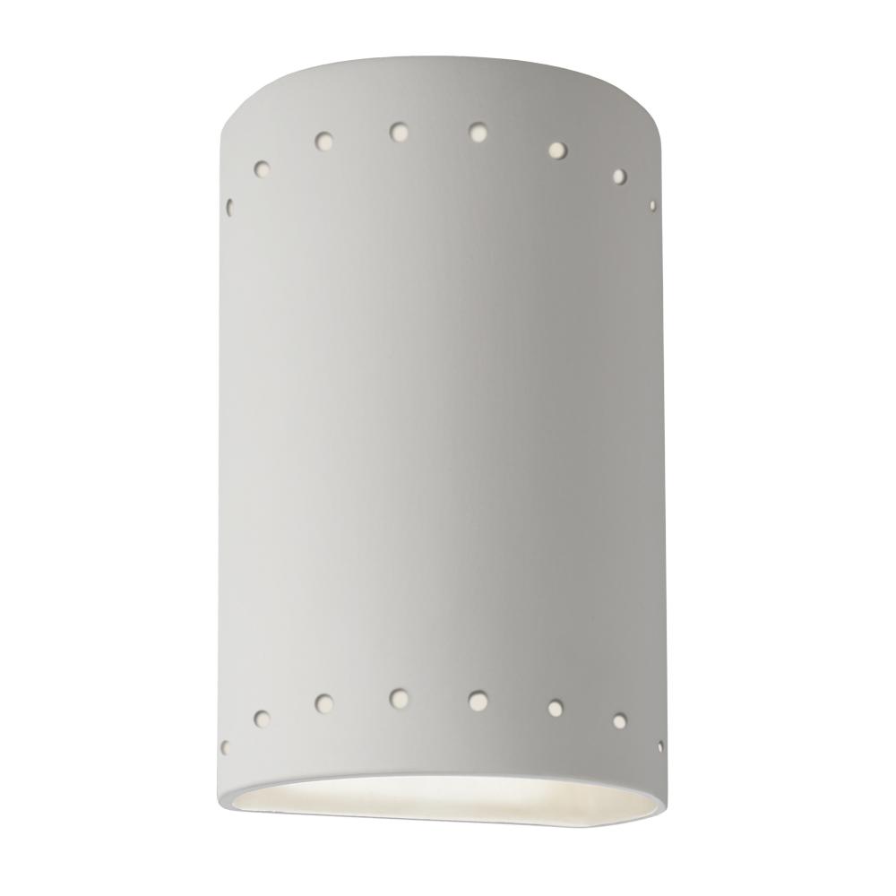 Small ADA Cylinder w/ Perfs - Closed Top - LED