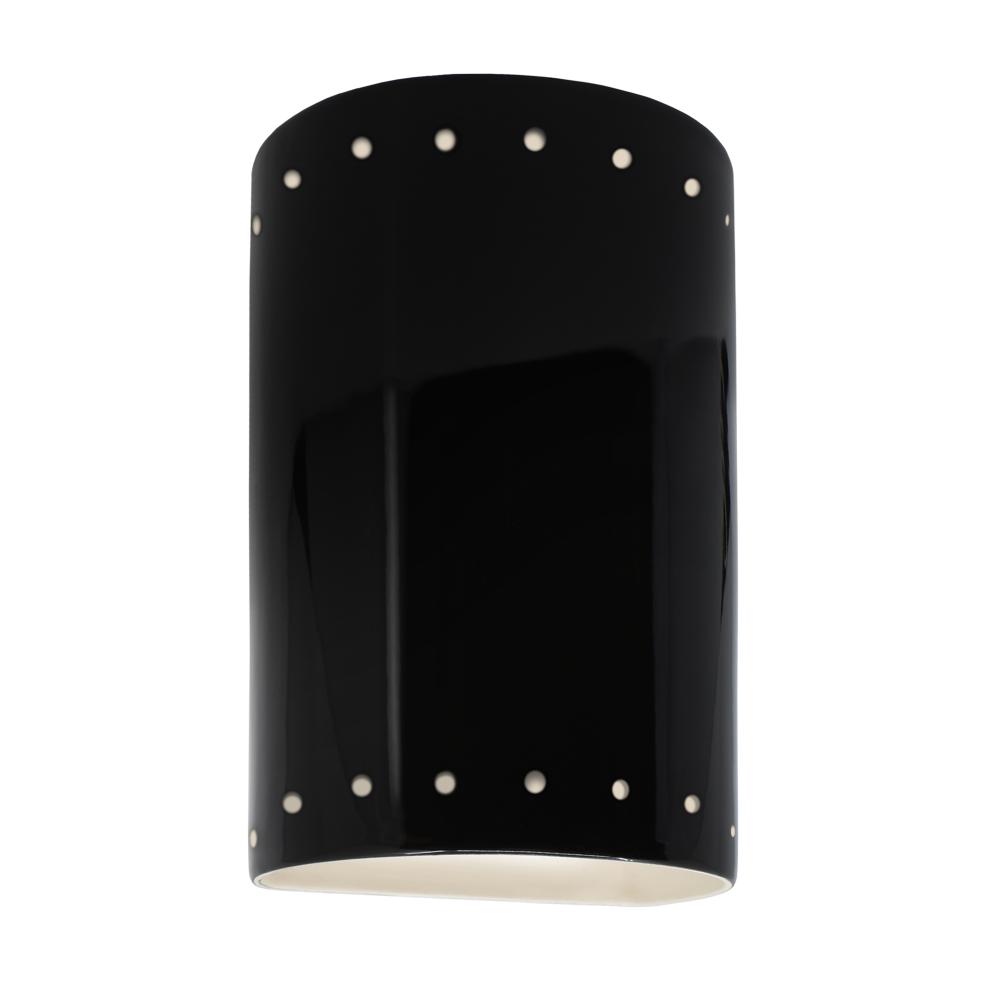 Small ADA Cylinder w/ Perfs - Closed Top - LED