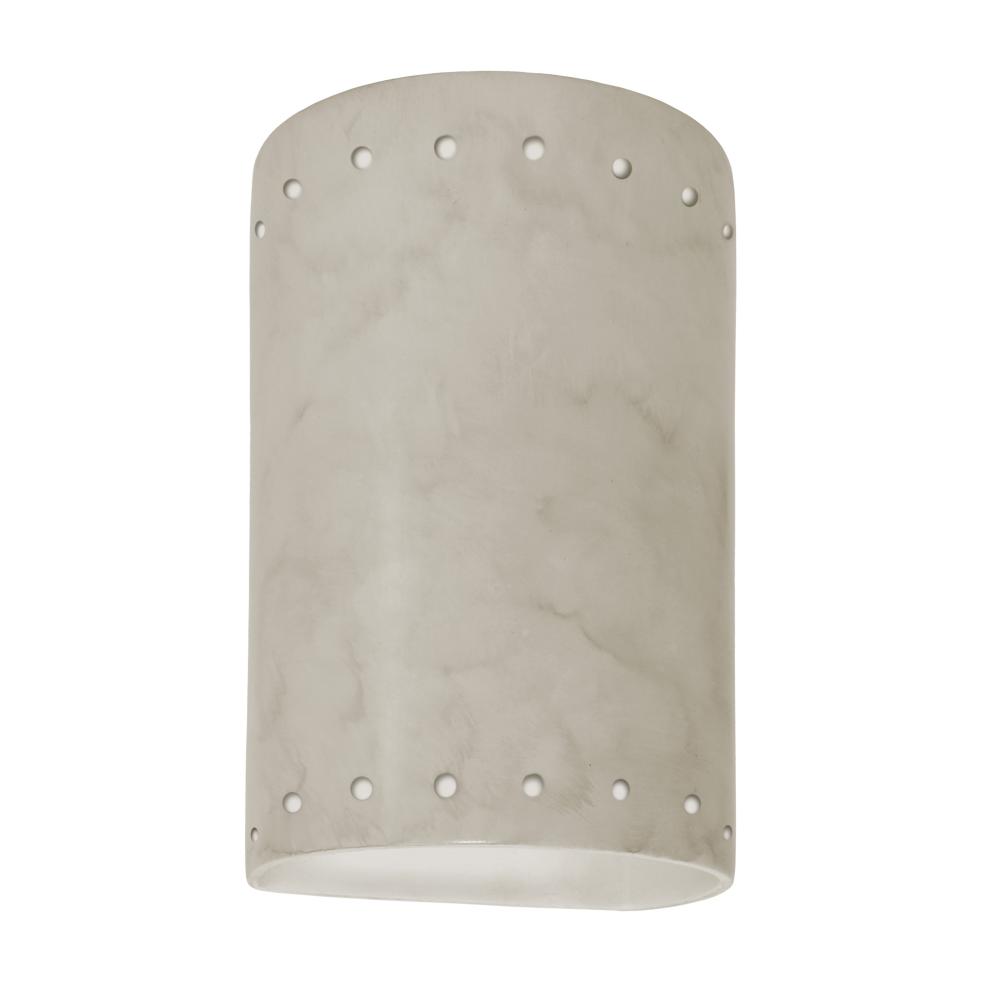 Small ADA Cylinder w/ Perfs - Closed Top - LED