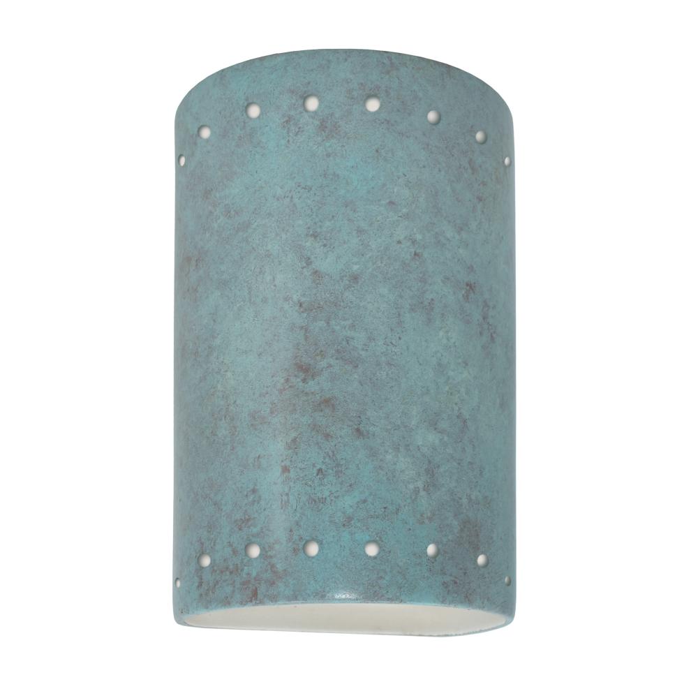 Small ADA Cylinder w/ Perfs - Closed Top - LED