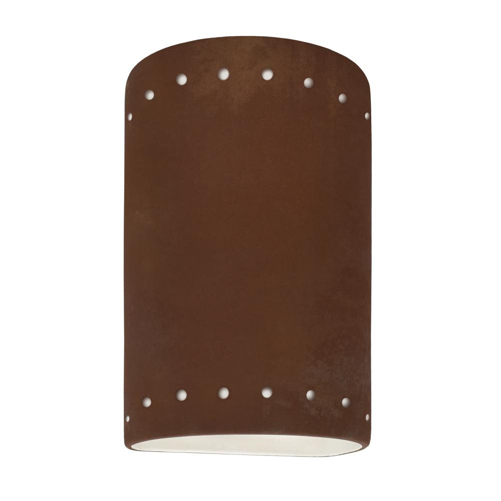 Small ADA Cylinder w/ Perfs - Closed Top - LED