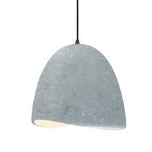 Justice Design Group CER-6613-CONC-MBLK-BKCD-LED1-700 - Medium Brisa 1-Light Pendant