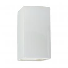 Justice Design Group CER-5910-WHT-LED1-1000 - Small ADA Rectangle - Closed Top - LED