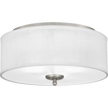Quoizel BLA1616BN - Blanche 3-Light Brushed Nickel Flush Mount Light
