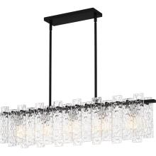 Quoizel PCCAS539MBK - Caspian 5-Light Matte Black Linear Chandelier