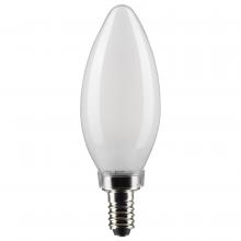 Satco Products Inc. S21272 - 4 Watt B11 LED Filament; Frost; Candelabra base; 90 CRI; 5000K; 120 Volt