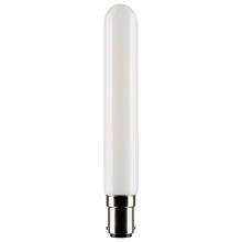 Satco Products Inc. S21376 - 4 Watt T6.5 LED Filament; Frosted; Double Contact Bayonet Base; 3000K; 360 Lumens; 120 Volt