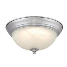 Westinghouse 6137100 - 11 in. 14W LED Flush with Color Temperature Selection Brushed Nickel Finish