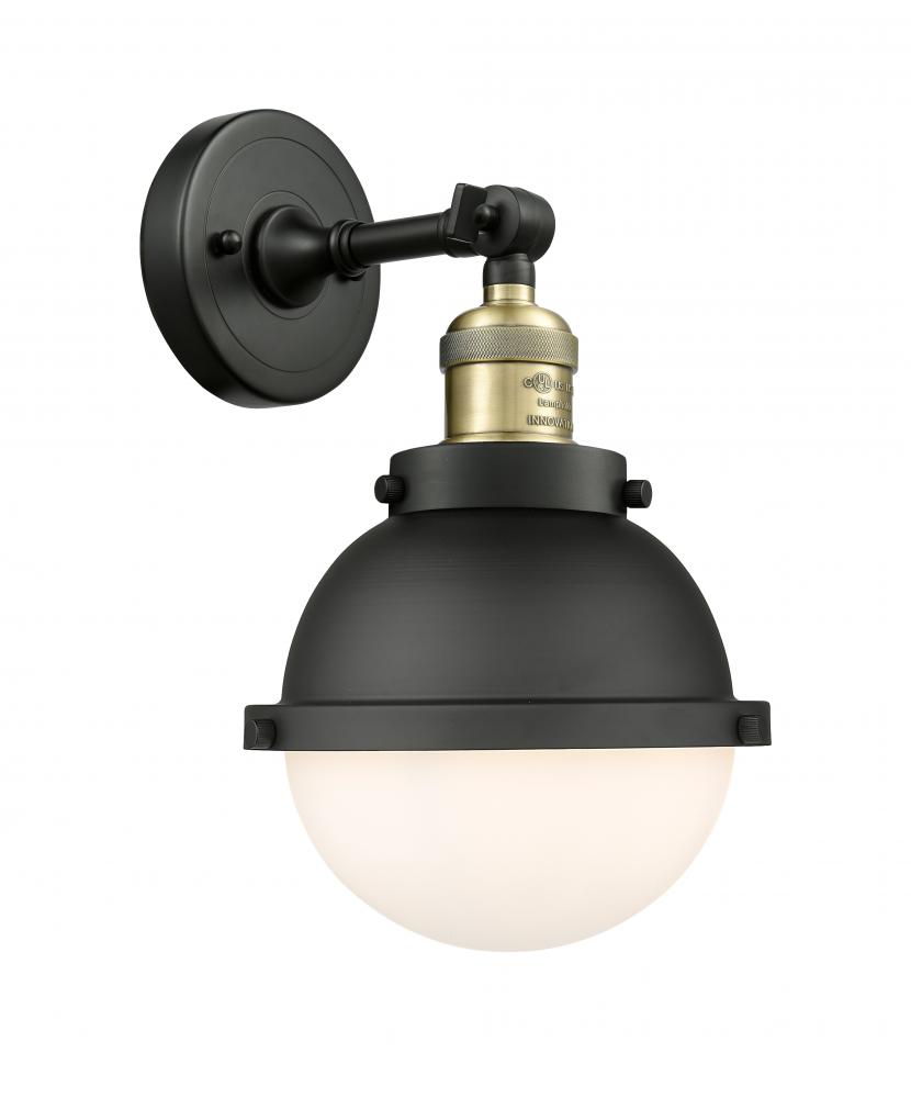 Hampden - 1 Light - 7 inch - Black Antique Brass - Adjustable Sconce