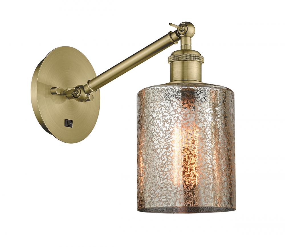 Cobbleskill - 1 Light - 5 inch - Antique Brass - Adjustable Sconce