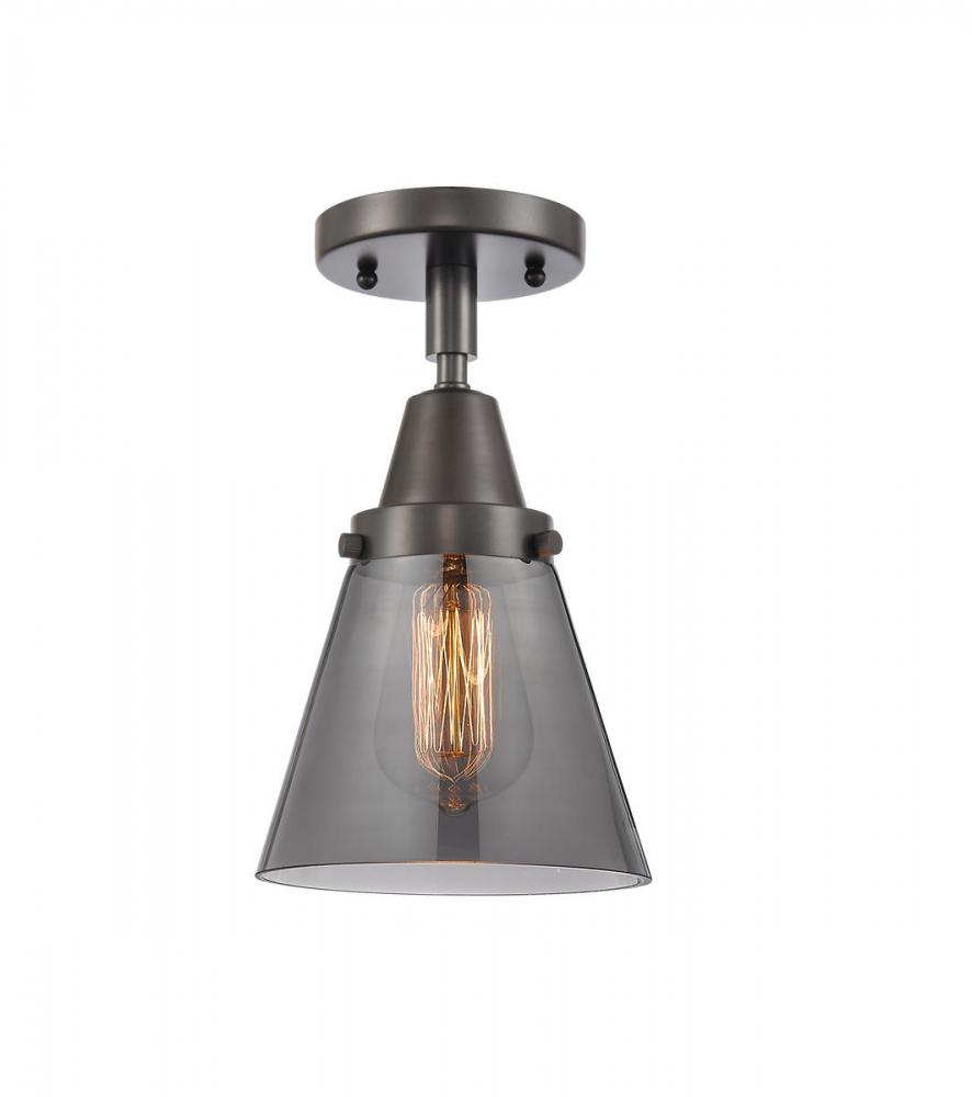 Cone - 1 Light - 6 inch - Oil Rubbed Bronze - Flush Mount