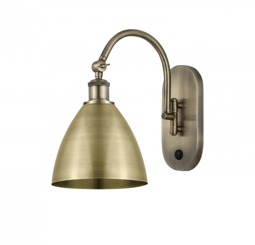 Bristol - 1 Light - 8 inch - Antique Brass - Adjustable Swing Arm