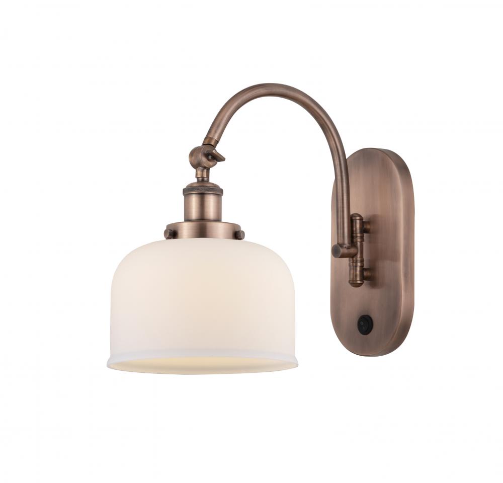 Bell - 1 Light - 8 inch - Antique Copper - Adjustable Swing Arm