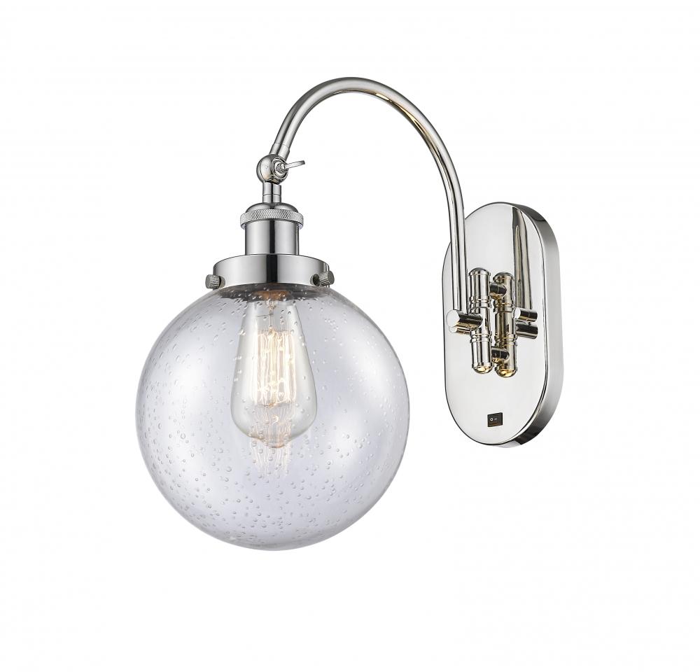 Beacon - 1 Light - 8 inch - Polished Nickel - Adjustable Swing Arm
