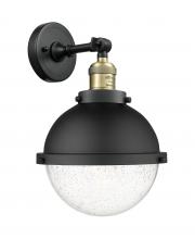 Innovations Lighting 203-BAB-HFS-84-BK - Hampden - 1 Light - 9 inch - Black Antique Brass - Adjustable Sconce