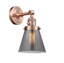 Innovations Lighting 203SW-AC-G63-LED - Cone - 1 Light - 6 inch - Antique Copper - Adjustable Sconce