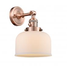 Innovations Lighting 203SW-AC-G71-LED - Bell - 1 Light - 8 inch - Antique Copper - Adjustable Sconce