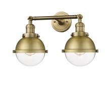 Innovations Lighting 208-BB-HFS-62-BB - Hampden - 2 Light - 18 inch - Brushed Brass - Adjustable Bath Vanity Light