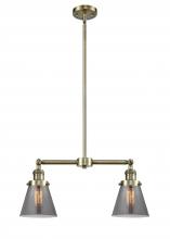 Innovations Lighting 209-AB-G63 - Cone - 2 Light - 21 inch - Antique Brass - Stem Hung - Adjustable Island Light
