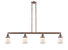 Innovations Lighting 214-AC-G181S - Canton - 4 Light - 51 inch - Antique Copper - Stem Hung - Island Light