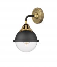 Innovations Lighting 288-1W-BAB-HFS-62-BK-LED - Hampden - 1 Light - 7 inch - Black Antique Brass - Sconce