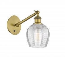 Innovations Lighting 317-1W-BB-G462-6-LED - Norfolk - 1 Light - 6 inch - Brushed Brass - Adjustable Sconce