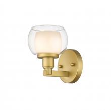 Innovations Lighting 330-1W-SG-CLW-LED - Cairo - 1 Light - 5 inch - Satin Gold - Bath Vanity Light