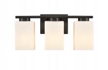 Innovations Lighting 419-3W-BK-W-LED - Juneau - 3 Light - 17 inch - Matte Black - Bath Vanity Light