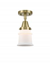 Innovations Lighting 447-1C-AB-G181S-LED - Canton - 1 Light - 6 inch - Antique Brass - Semi-Flush Mount