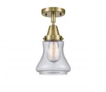 Innovations Lighting 447-1C-AB-G194-LED - Bellmont - 1 Light - 6 inch - Antique Brass - Semi-Flush Mount