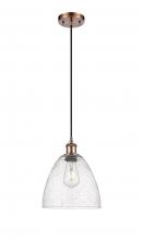 Innovations Lighting 516-1P-AC-GBD-94 - Bristol - 1 Light - 9 inch - Antique Copper - Cord hung - Mini Pendant