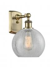 Innovations Lighting 516-1W-AB-G125-8-LED - Athens - 1 Light - 8 inch - Antique Brass - Sconce