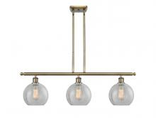 Innovations Lighting 516-3I-AB-G125-8 - Athens - 3 Light - 36 inch - Antique Brass - Stem hung - Island Light