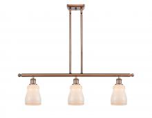 Innovations Lighting 516-3I-AC-G391 - Ellery - 3 Light - 36 inch - Antique Copper - Stem hung - Island Light
