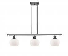 Innovations Lighting 516-3I-BK-G91 - Fenton - 3 Light - 36 inch - Matte Black - Stem hung - Island Light