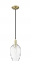 Innovations Lighting 716-1P-AB-G457-6CL - Preston Flute - 1 Light - 6 inch - Antique Brass - Cord hung - Mini Pendant