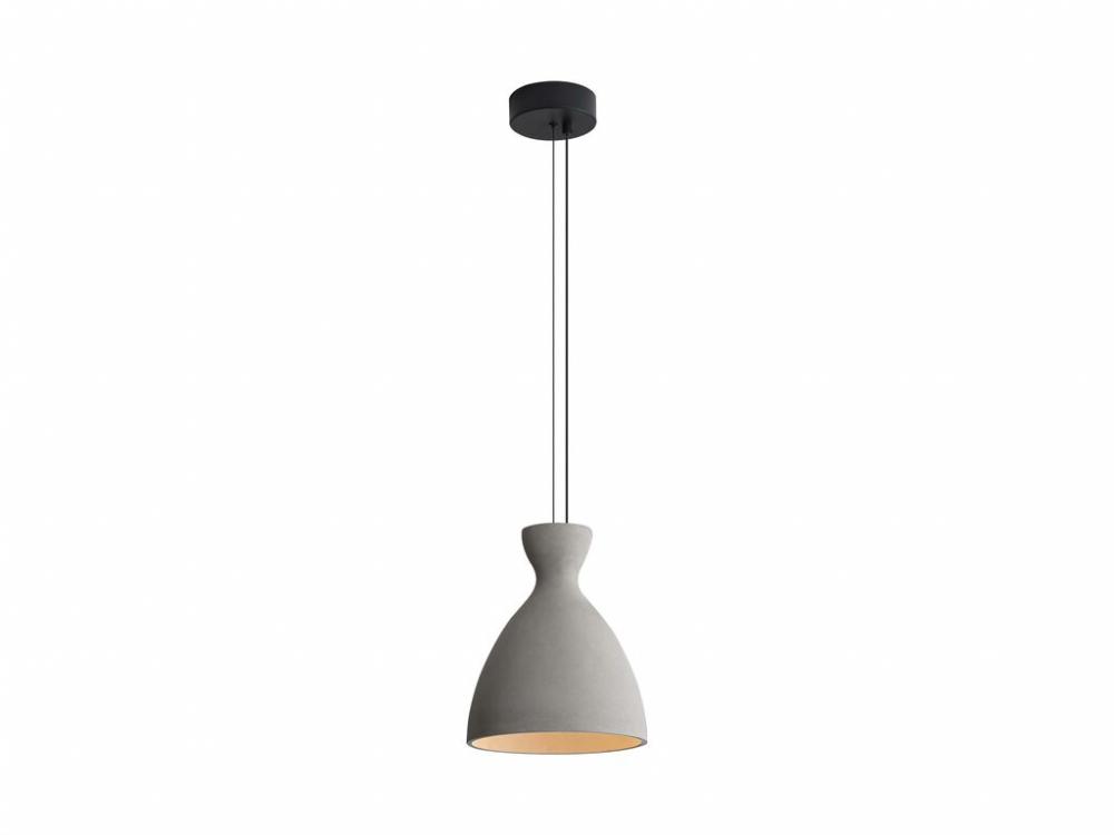 Aethera 10" LED Pendant in Grey Cement