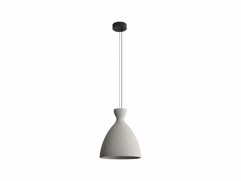 Aethera 14" LED Pendant in Grey Cement
