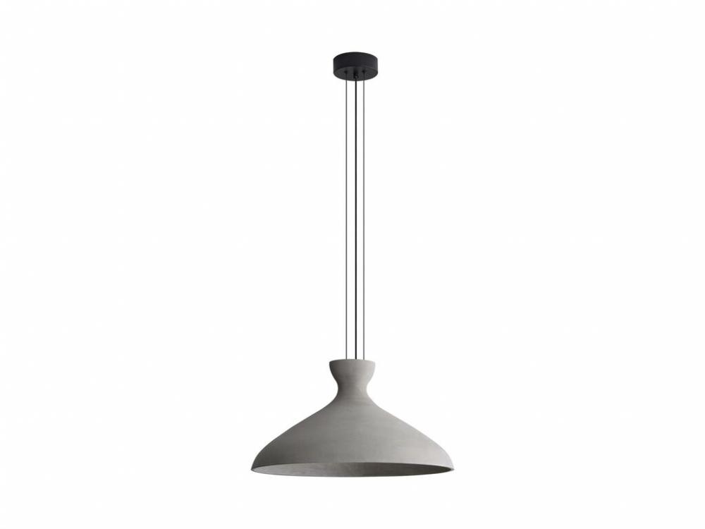 Aethera 22" LED Pendant in Grey Cement