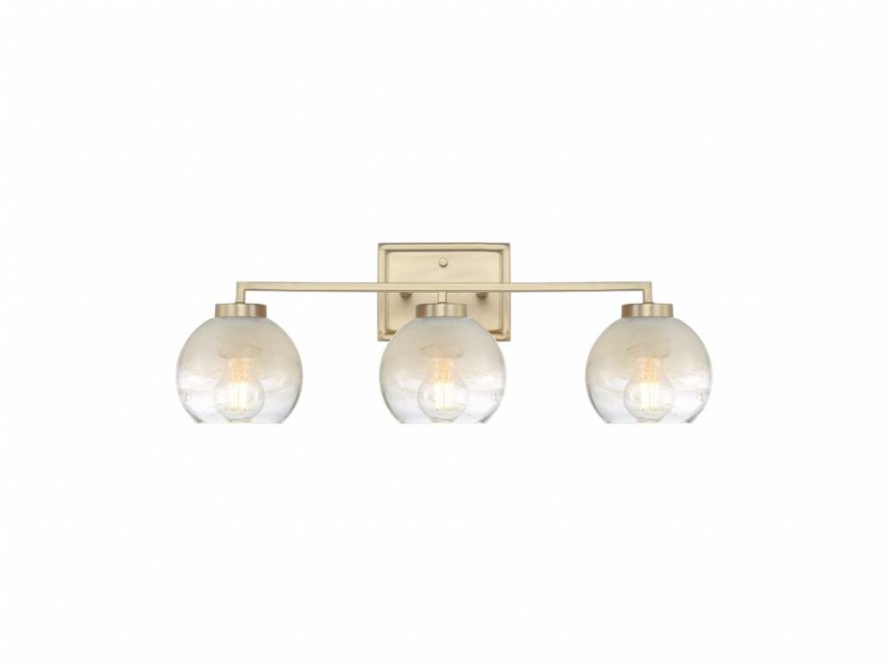 Elliott 3-Light Vanity Light in Brushed Champagne Bronze with Alabaster Shade