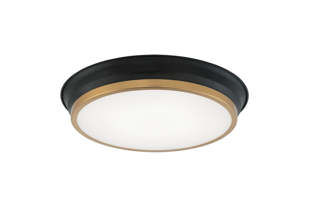 Jaxx Black + Aged Gold Brass Ceiling Mount