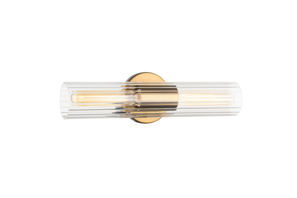 Odette Aged Gold Brass Wall Sconce