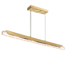 CWI Lighting 1586P48-624 - Valira Integrated LED 48in Brass Chandelier with Handcrafted Glass
