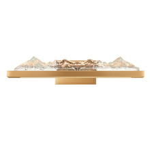 CWI Lighting 1601W26-624 - Himalayas Integrated LED 26in Brass Vanity Light with Handcrafted Glass