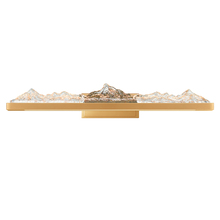 CWI Lighting 1601W36-624 - Himalayas Integrated LED 36in Brass Vanity Light with Handcrafted Glass